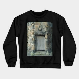 Door Next To The Church Of The Holy Rude, Stirling Crewneck Sweatshirt